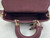 Dior M0613 Small Lady D-joy Bag Wine Red Cannage Lambskin With bow