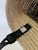 Loewe Small woven raffia basket bag 10112 Black