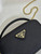 Prada 1NR025 Saffiano leather mini-pouch Black