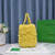Bottega Veneta BV 652867 Arco Tote Intreccio shearling Yellow
