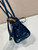 Prada 1BA426 Medium leather handbag Navy Blue