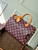 LV M24417 Louis Vuitton Speedy P9 Bandoulière 40 Bag Maroon Ostrich Pattern