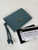 Prada 1MV204 Small shiny Leather Wallet light Blue