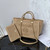 Chanel AS3257 Small Shopping Bag Raffia Beige