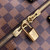 LV N41414 Louis Vuitton Keepall Bandoulière 55 Travel Bag Damier Ebene Canvas
