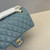 Chanel A01112 Flap Classic 11.12 Handbag Lambskin Blue Gray