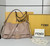 Fendi 8BR834 Mamma Baguette Large pink nappa leather bag 8677L