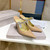 Jimmy Choo Women's Sandals BRESLIN  Jimmy Choo Slippers 81150 Apricot - Voguebags