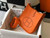 Hermes Evelyne Bag Hermes Mini Crossbody Bag 20405 Silver Buckle Orange