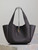 YSL 763435 LE 5 À 7 BEA IN GRAINED LEATHER Dark Brown