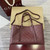Gucci 815214 GG Emblem medium Tote Bag Red GG leather