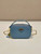 Prada 1NR025 Saffiano leather mini-pouch Blue