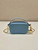 Prada 1NR025 Saffiano leather mini-pouch Blue