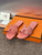 Hermes H202272ZvX3360 Women Lizard-patterned calfskin Oran Sandal H33657