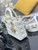 Dior M0531 Small Lady Dior Bag  White Cannage Lambskin with Gold-Finish Sun Studs