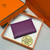 Hermes H083035CK10 Calvi Duo card holder H91004