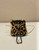 Prada 1NR016 Leopard print material mini pouch Brown