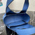 Prada 1BA349 Mini leather handbag Blue Silver