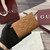 Gucci 847208 GG Emblem small wallet Rosso Brown GG leather