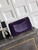 Chanel A01112 Flap Classic 11.12 Handbag Velvet diamond pattern Purple
