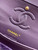 Chanel A01112 Flap Classic 11.12 Handbag Velvet diamond pattern Purple