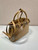 Prada 1BA434 Caramel Prada Buckle Medium Leather Handbag With Belt