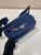 Prada 2VH171 Mini Re-Nylon and leather shoulder bag Navy Blue