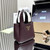 Prada 1BA349 Mini leather handbag Wine red Gold