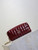 YSL 779649 CASSANDRE MATELASSÉ CARRÉ pouch on chain in shiny canvas Dark Red