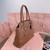 MiuMiu 5BG291 Aventure nappa leather Medium bag Brown