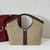 Gucci Giglio XL large tote bag 853971 Beige & dark brown GG canvas