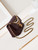 Chanel AS4986 Mini Flap bag Shiny Lambskin  Imitation Pearls & Gold-Tone Metal Wine Red