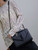 YSL 620280 Envelope Chain Wallet In Mix Matelassé Grain De Poudre Embossed Leather Black with Black Hardward