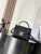 Celine 118113FRH TEEN NINO BAG IN Denim Black Canvas