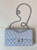 Chanel A01112 Flap Classic 11.12 Handbag Calfskin Sewing Edge Haze Blue