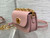 Dior S2350 30 Montaigne Avenue Double Carry East-West Mini Bag Pink Ribbed Calfskin
