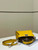 Fendi 8BN244 Peekaboo Mini Yellow Selleria bag with 220 hand-sewn topstitches 8522A