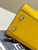 Fendi 8BN244 Peekaboo Mini Yellow Selleria bag with 220 hand-sewn topstitches 8522A