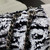 Chanel AS4561 Evening Bag Sequins & Silver-Tone Metal Black White