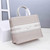 Dior M1286 Dior Book Tote Pink D-Stripes Embroidery - luxibagsmall