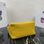 Prada 1BG335 Small leather tote bag Yellow Silver
