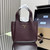 Prada 1BG335 Small leather tote bag Wine Red Gold