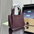 Prada 1BG335 Small leather tote bag Wine Red Gold