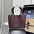 Prada 1BG335 Small leather tote bag Wine Red Gold