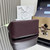 Prada 1BG335 Small leather tote bag Wine Red Gold