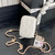 Chanel AP4302 Mini Clutch Embossed Rhinestone with Chain Vanity Box bag White