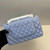 Chanel A01112 Flap Classic 11.12 Handbag Lambskin Dark Blue Light
