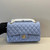 Chanel A01112 Flap Classic 11.12 Handbag Lambskin Dark Blue Light