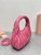 MiuMiu 5BC125 Small Matelassé nappa leather handbag Pink