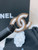 Chanel CC resin white with chain teeth gold and silver logo buckle 1.5cm AA0921